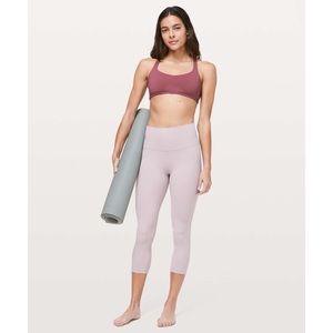 Lululemon Align Cropped Leggings 21" Inseam in Smoky Blush Size 4